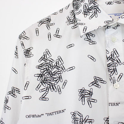Off White Paperclip Print Shirt Small