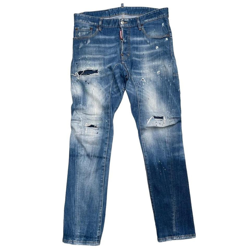 Dsquared2 Tidy Biker Distressed Jeans Medium