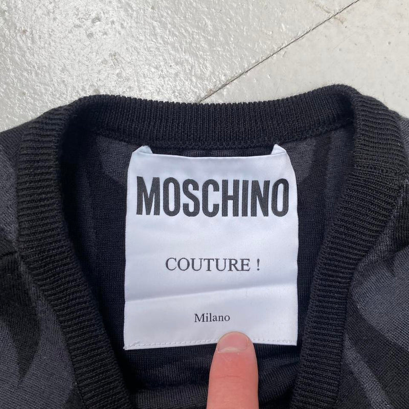 Moschino Couture Virgin Wool Dress Small