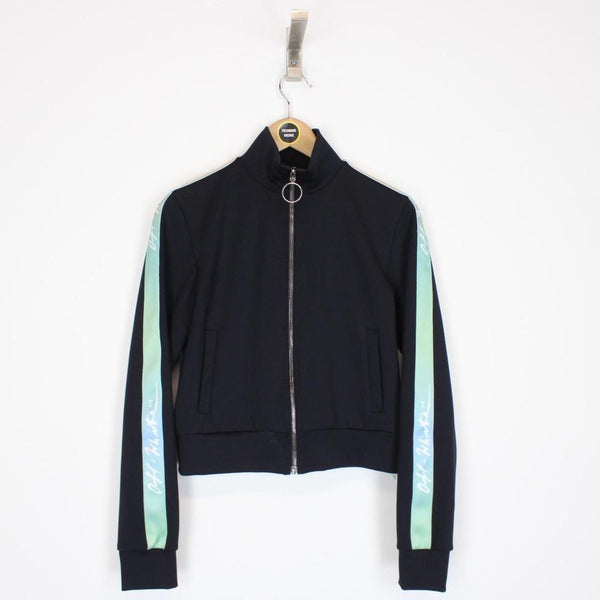 Off White Cropped Track Jacket Small