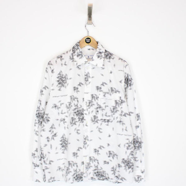 Off White Paperclip Print Shirt Small