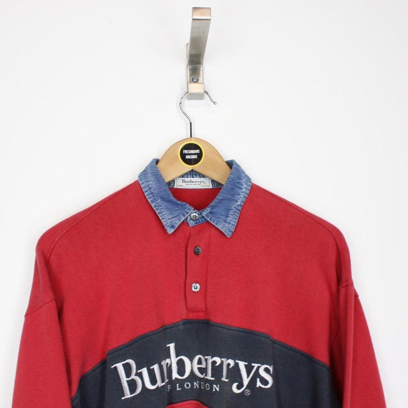 Vintage Burberry Rugby Shirt Small
