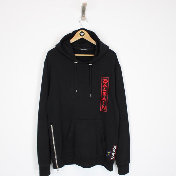 Balmain Paris Sign Logo Hoodie XL