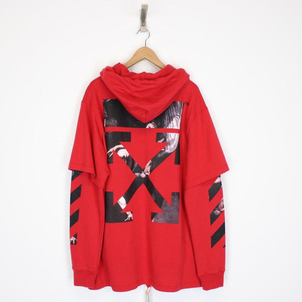 Off White Caravaggio Arrows Hoodie Large