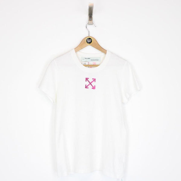 Off White Paint Effect Arrows T-Shirt XS
