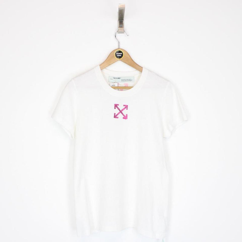 Off White Paint Effect Arrows T-Shirt XS