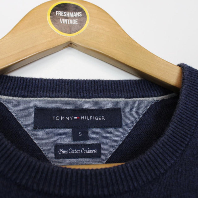 Vintage Tommy Hilfiger Cotton Cashmere Jumper Small