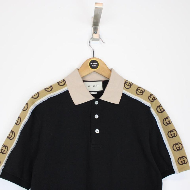 Gucci G Stripe Polo Shirt Small