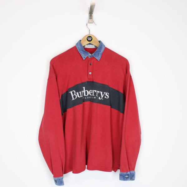 Vintage Burberry Rugby Shirt Small