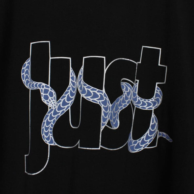 Just Cavalli Snake Wrapped Logo T-Shirt Large