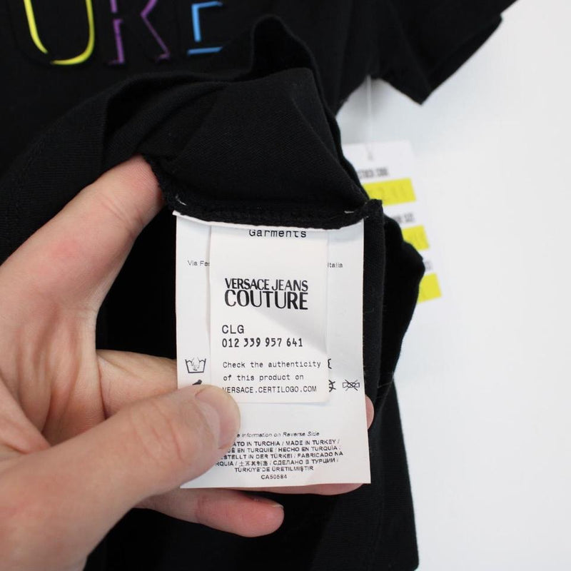 Versace Jeans Couture Rainbow Logo T Shirt Small Freshmans Archive
