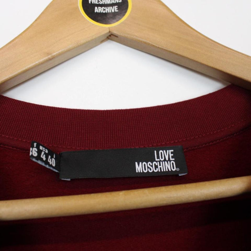 Love Moschino Diamante Heart Sweatshirt Medium