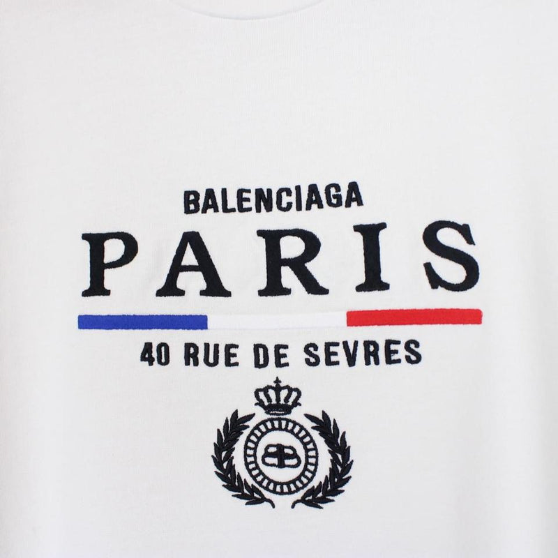 Balenciaga Paris Flag Print T-Shirt Small