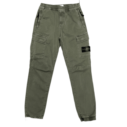 Stone Island AW 2021 Green RE-T Fit Cargo Trousers Small