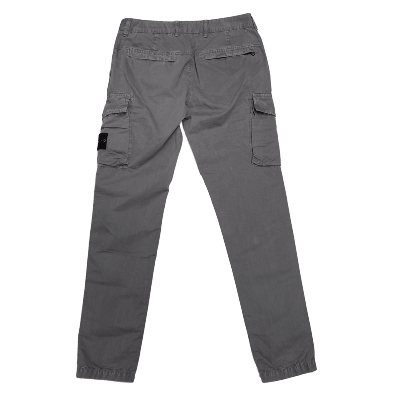 Stone Island SS 2020 Grey Slim Fit Cargo Trousers Medium