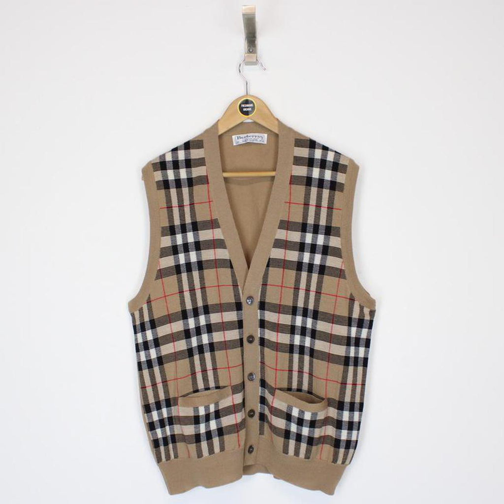 Vintage Burberry Wool Sweater Vest XL Freshmans Archive