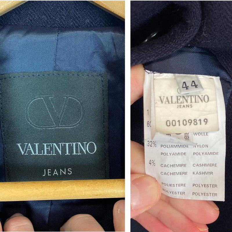 Vintage Valentino Jeans Wool Coat Large