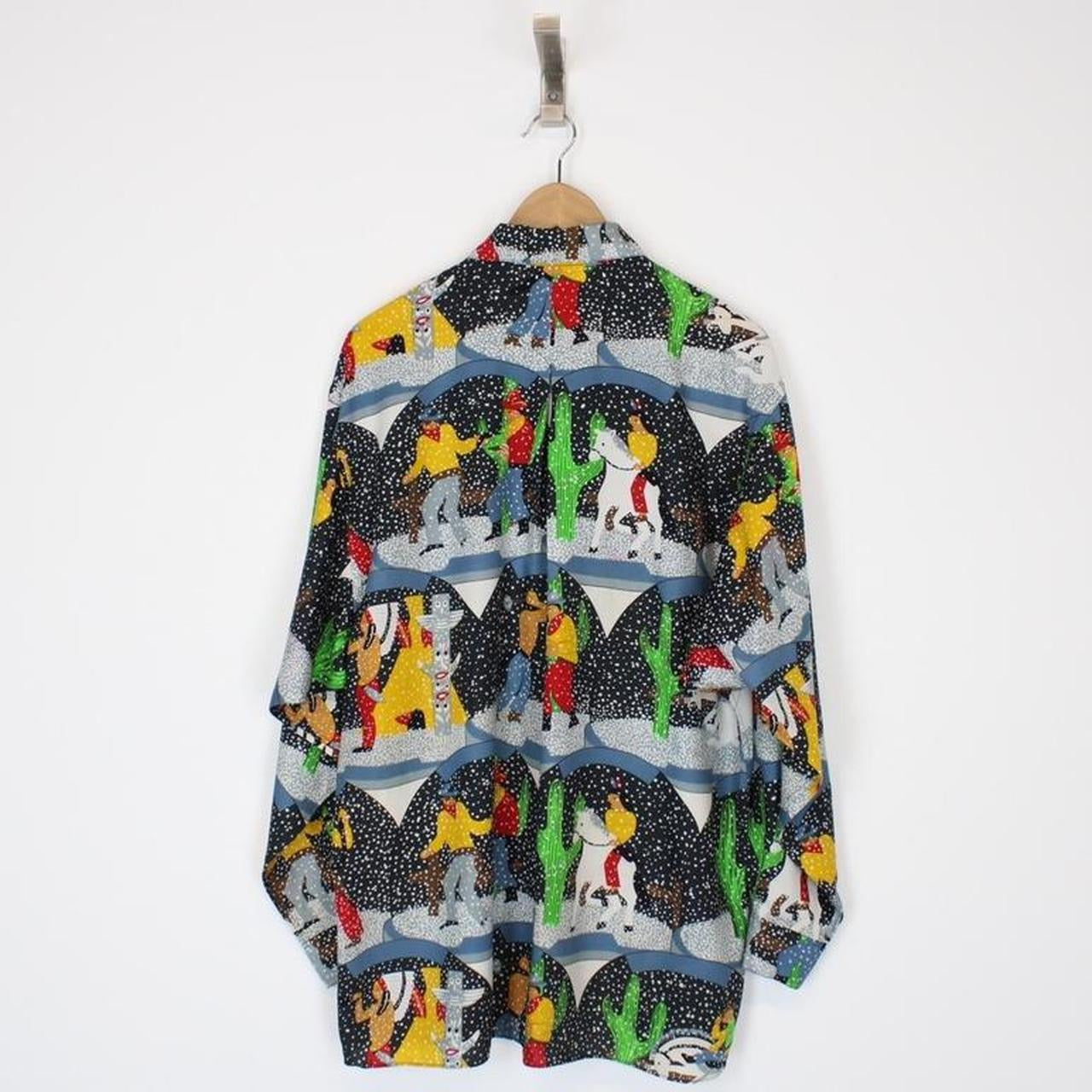 Vintage Kenzo Cowboys and Indians Shirt XL
