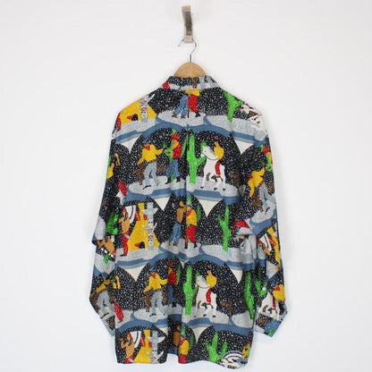 Vintage Kenzo Cowboys and Indians Shirt XL