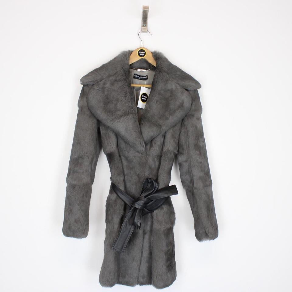 Dolce & Gabbana Rabbit Fur Coat Medium