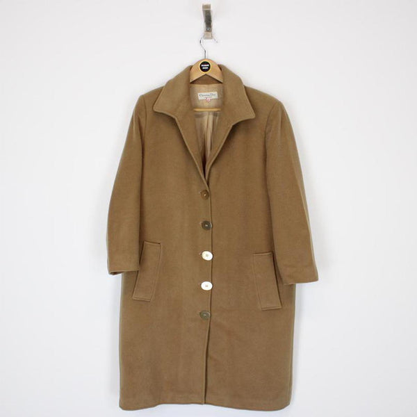 Vintage 80s Christian Dior Wool/Mohair Trench Coat XL