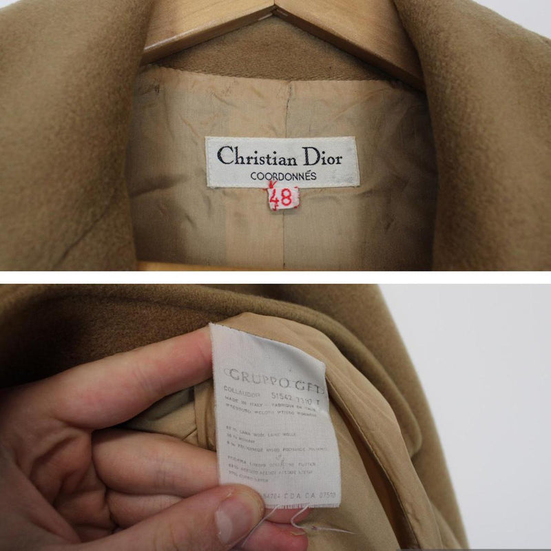 Vintage 80s Christian Dior Wool/Mohair Trench Coat XL – Freshmans ...