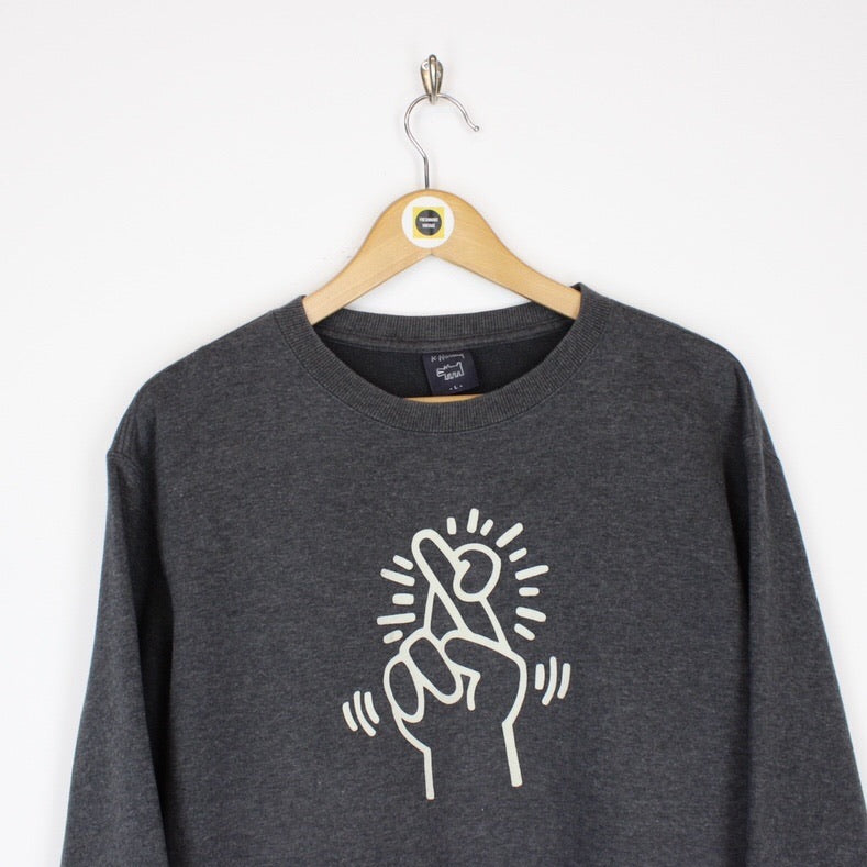 Vintage Keith Haring Sweatshirt Large