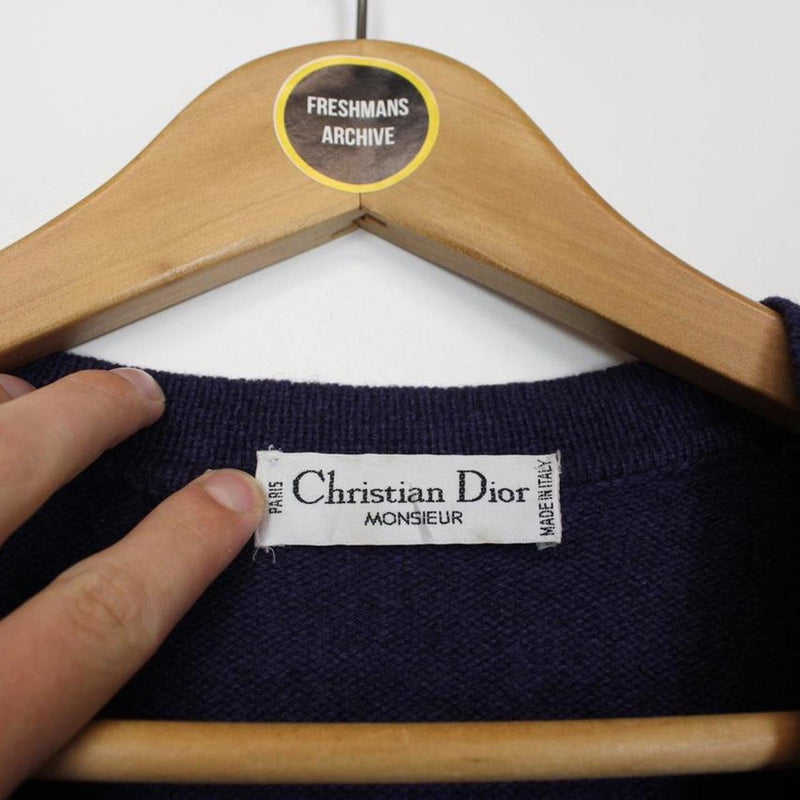 Vintage Christian Dior Wool Sweater Vest Medium