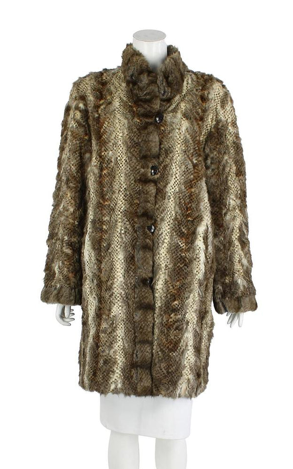 Vintage Balmain Reversible Fur Jacket Medium