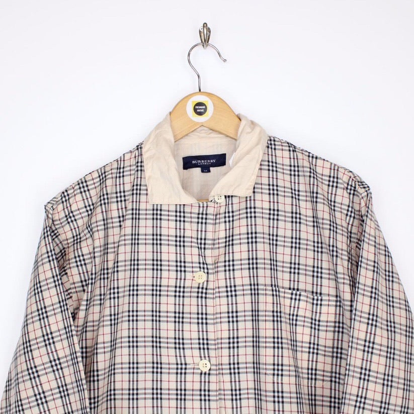 Vintage Burberry London Pyjama Top Medium