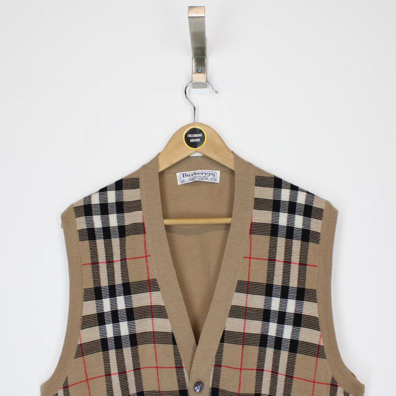 Vintage Burberry Wool Sweater Vest XL