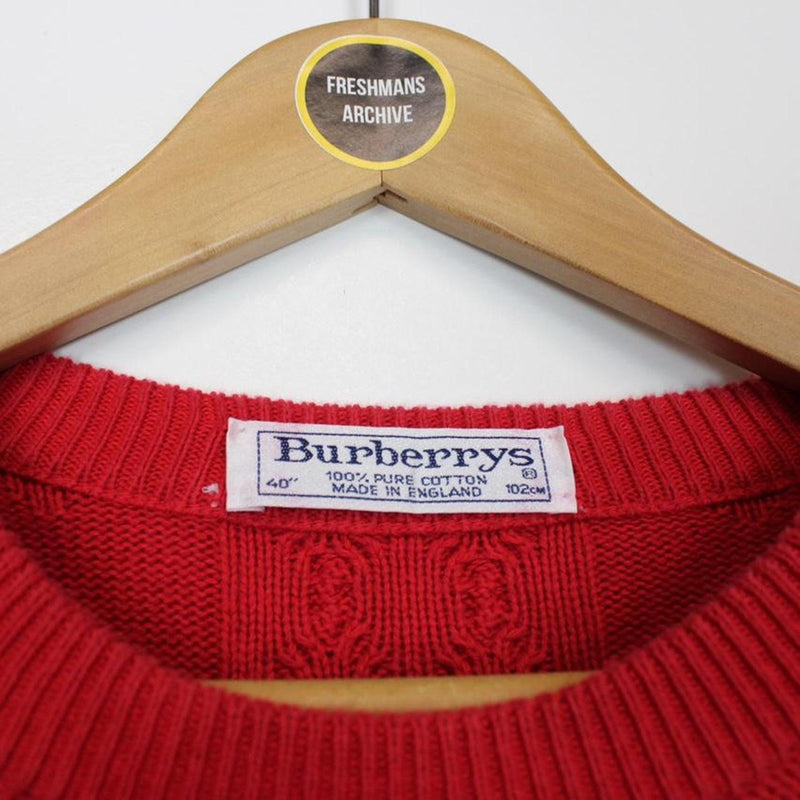 Vintage Burberry Knit Jumper Medium