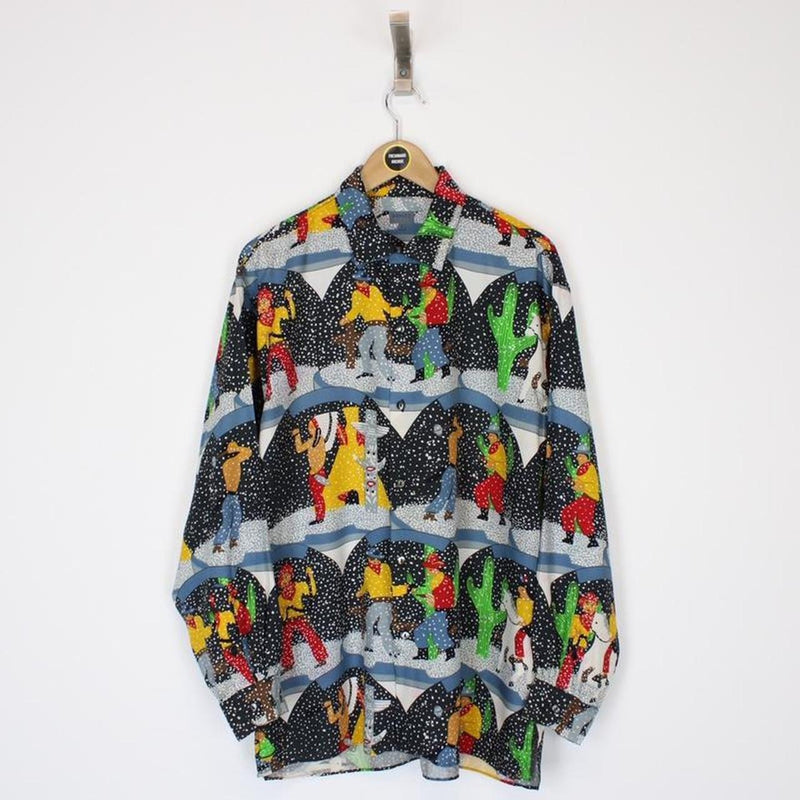 Vintage Kenzo Cowboys and Indians Shirt XL