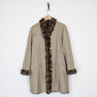 Vintage Balmain Reversible Fur Jacket Medium