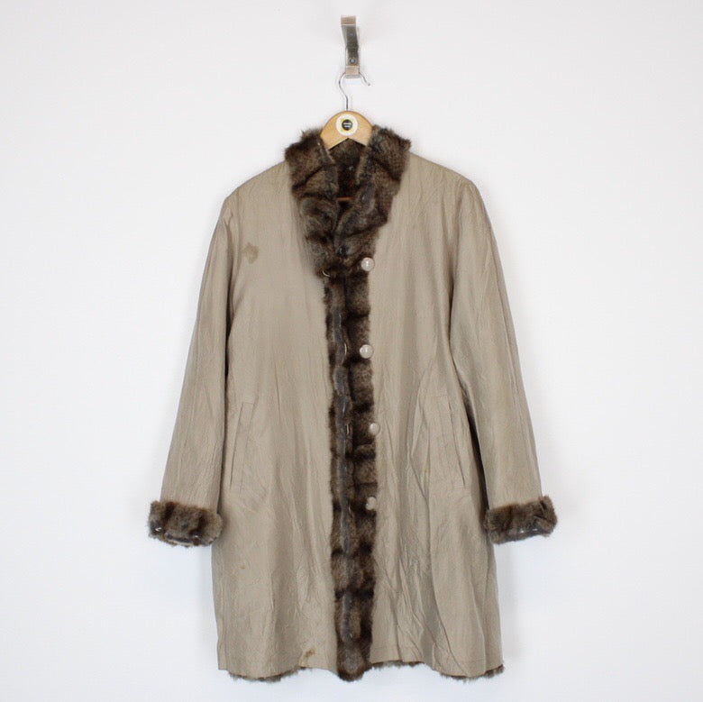 Vintage Balmain Reversible Fur Jacket Medium