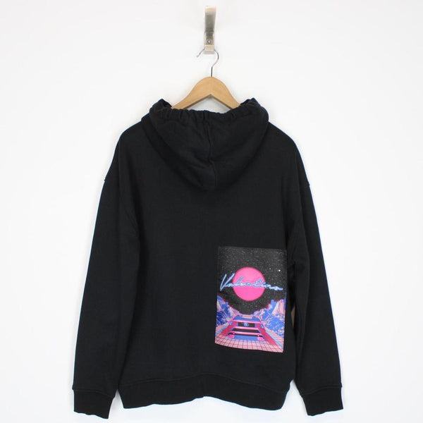 Valentino Water Sky Patch Hoodie Small