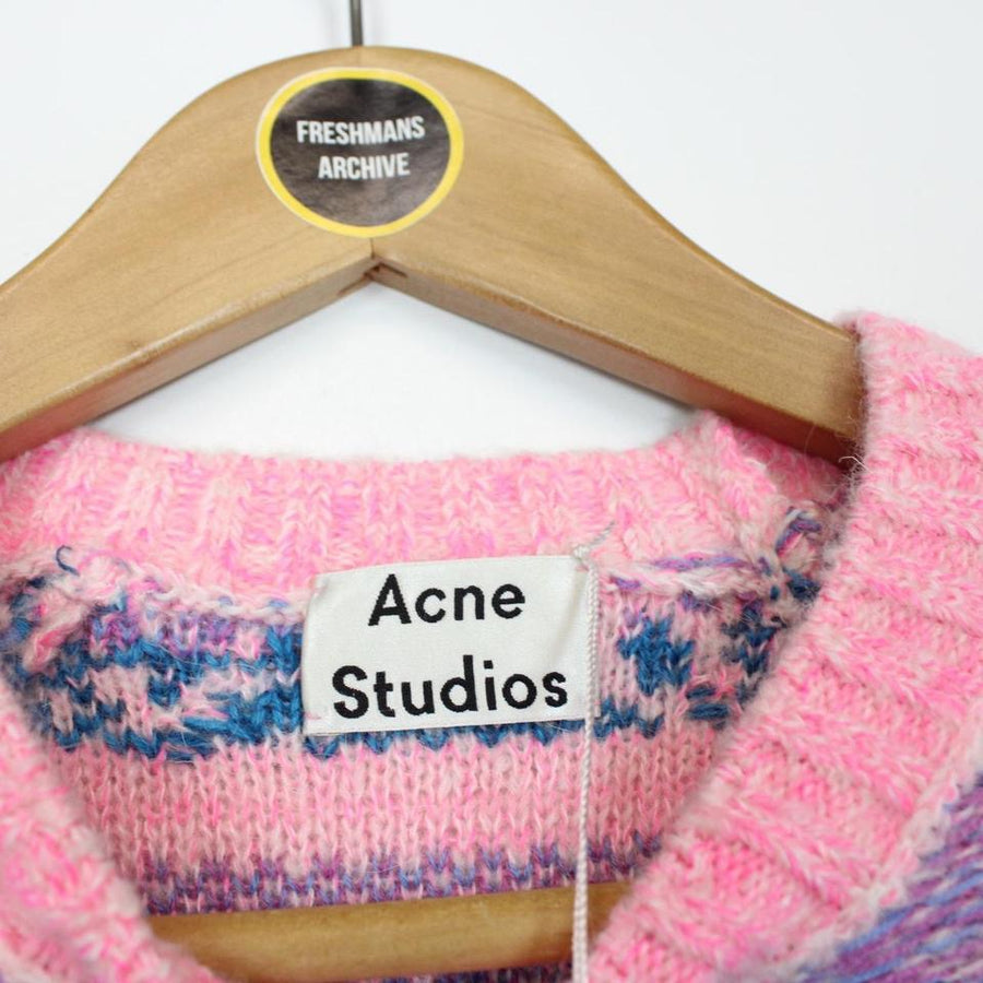 Acne Studios(Acne)◆Squirrel Jacquard Distressed/XS/ウール/BLK/FN-WN-KNIT000485 Acne Studios(Acne)◇Squirrel Jacquard Distressed/XS/ウール