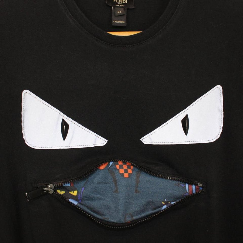 Fendi Bug Eyes Zip Mouth T-Shirt XS