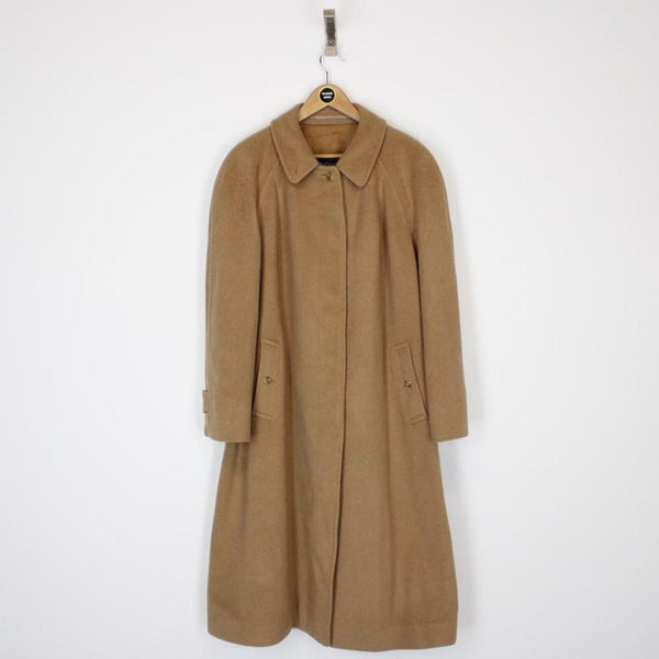 Vintage Burberry Camelhair Trench Coat XL Freshmans Archive
