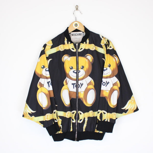 Vintage Moschino Couture Teddy Bear Bomber Jacket Medium