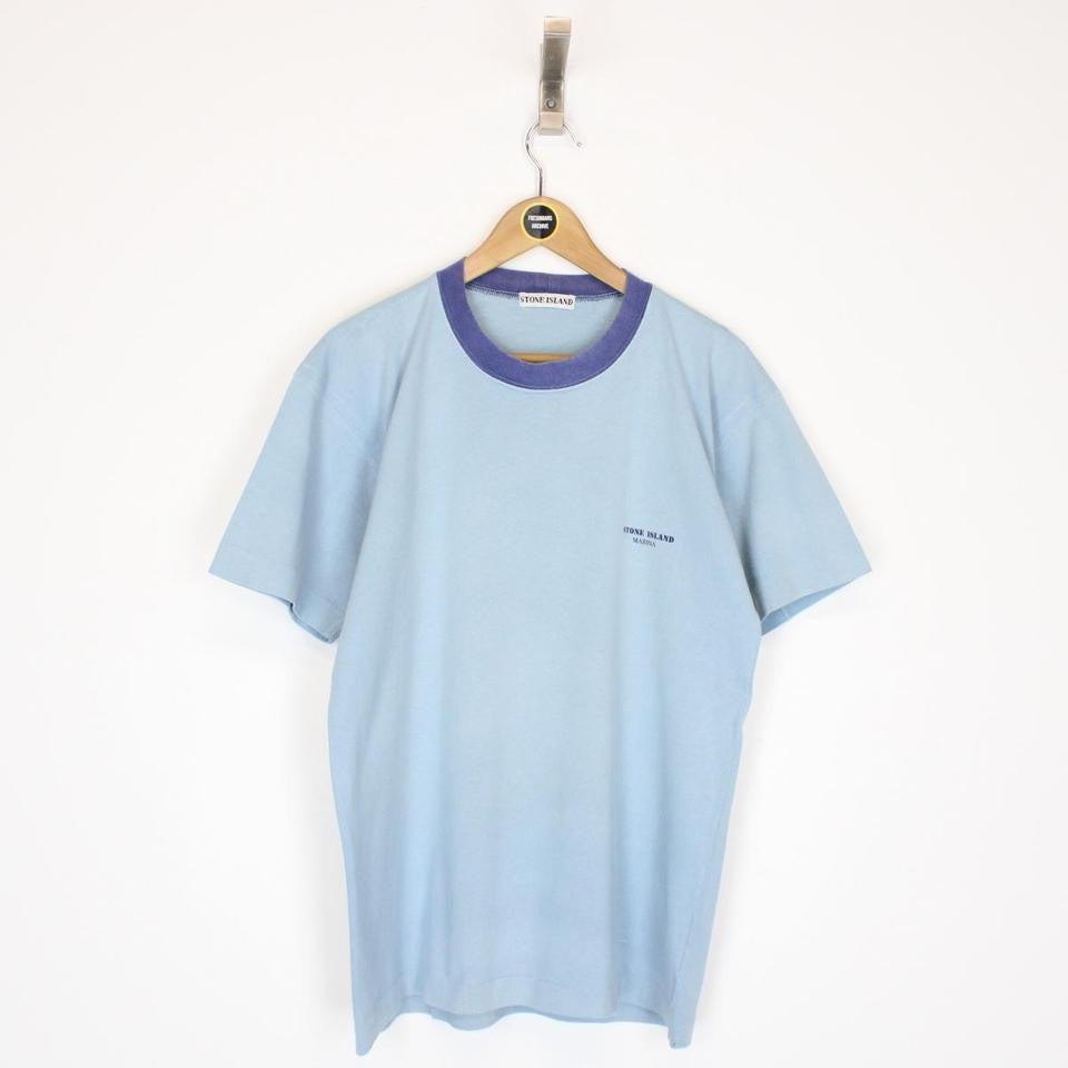 Vintage 80s Stone Island Marina T-Shirt Medium