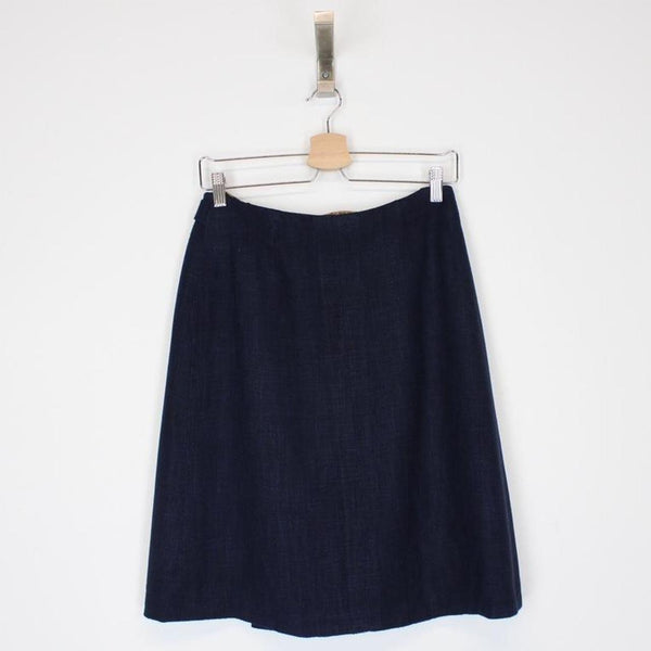 Vintage 90s Hermes Midi Skirt UK 10