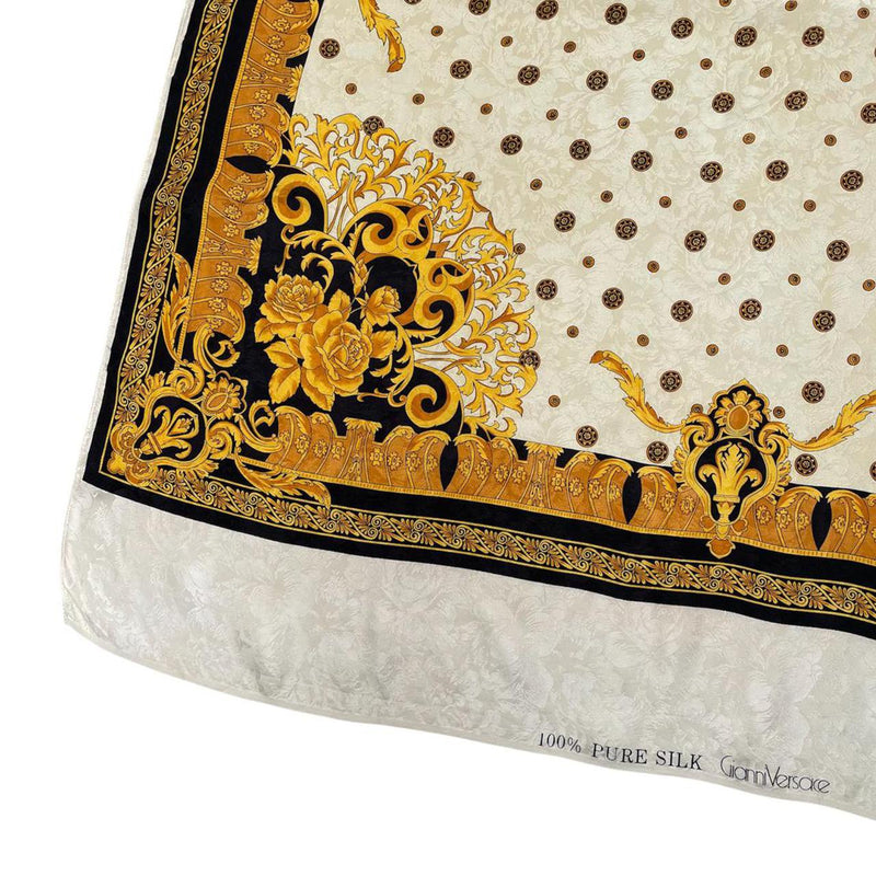 Vintage 90s Gianni Versace Baroque Silk Scarf