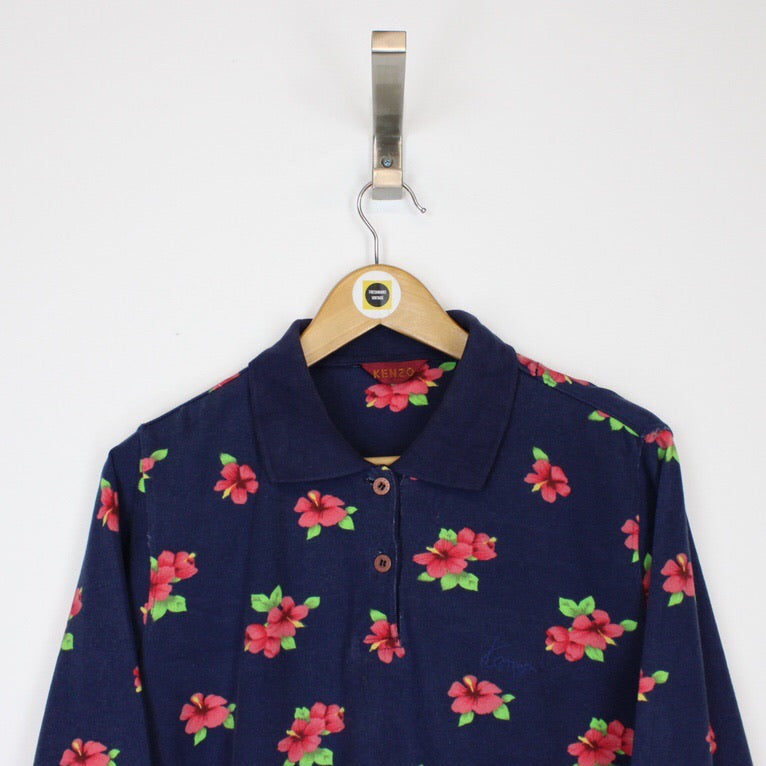 Vintage Kenzo Polo Shirt Medium