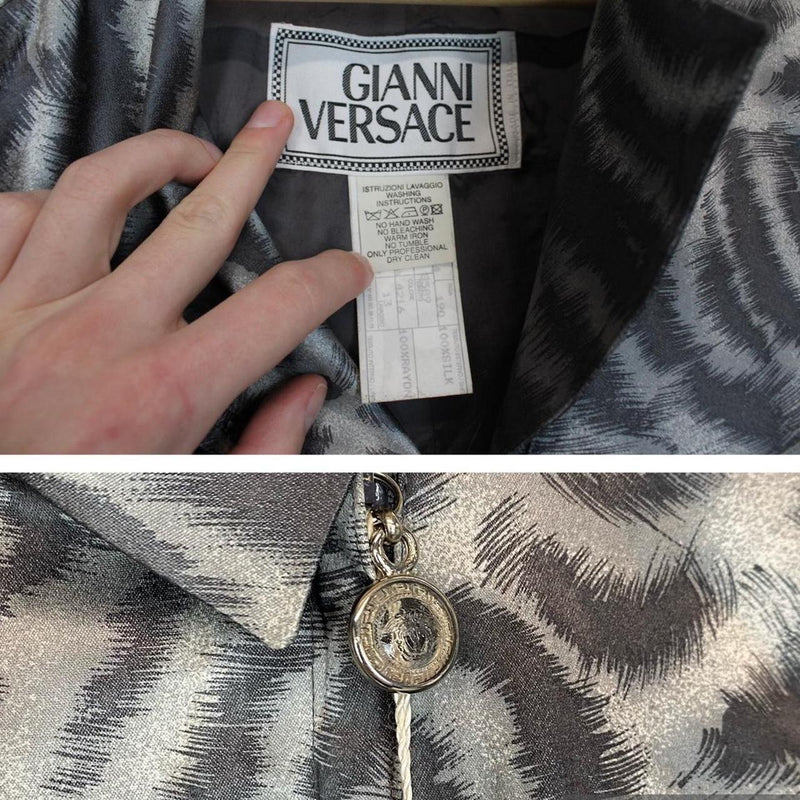 Vintage Gianni Versace Silk Jacket Large