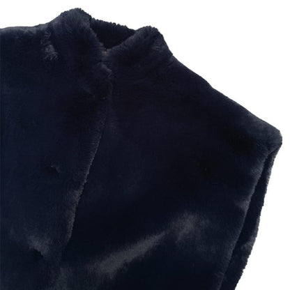 Burberry Whalton Faux Fur Cape Jacket Small
