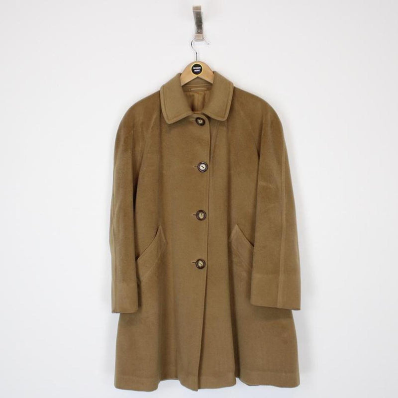 Vintage Burberry Camelhair Trench Coat Large