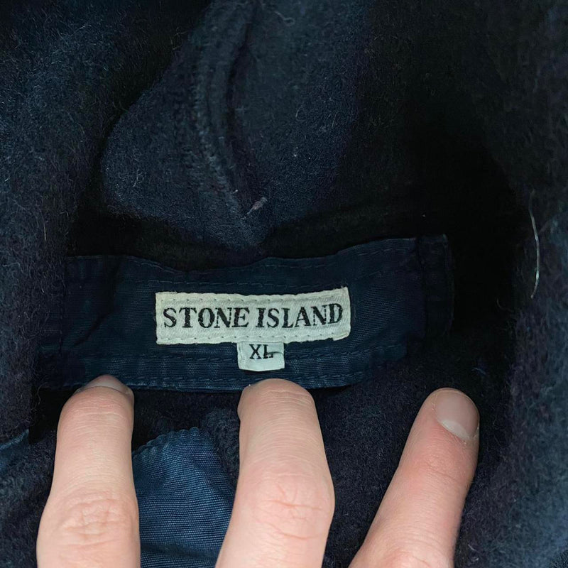 Vintage Stone Island AW 1986 Wool Montgomery Coat Large