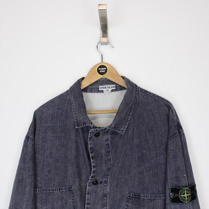 Vintage Stone Island AW 1986 Denim Carpenter Jacket Medium 