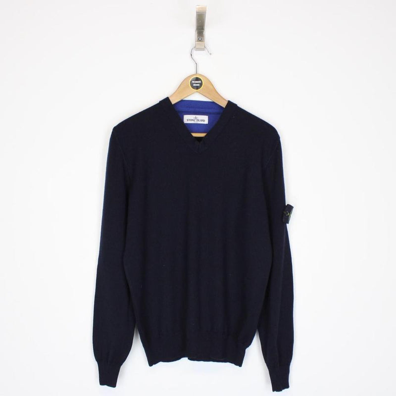 Navy stone island jumper shop